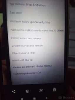 Predám kosačku Dolmar PM -411 C