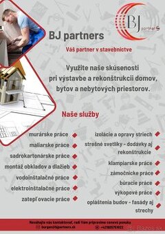 Stavebný technik, murár, obkladač