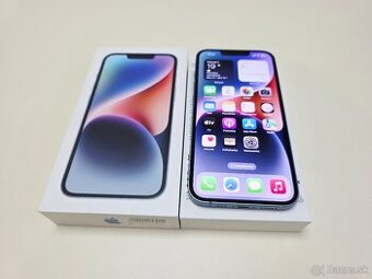 APPLE IPHONE 14 128GB BLUE TOP STAV,BATERKA 100%