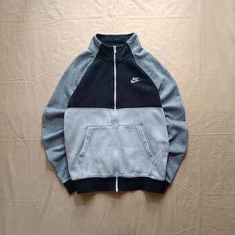 Nike tepláková mikina čierna biela sivá mikina s logom M