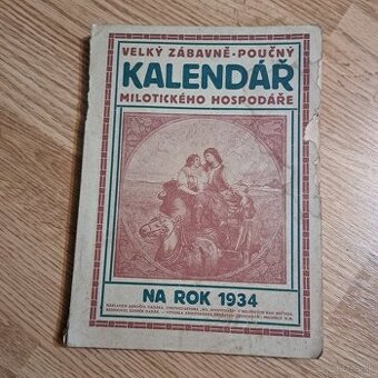 Starožitný kalendár 1934