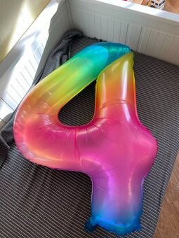 Narodeninové balóny čísla 100cm (dúhové)