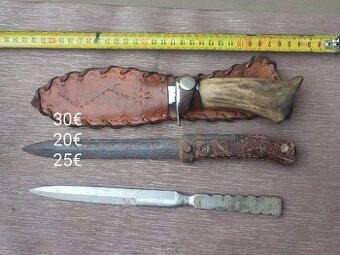 Rôzne nože ceny na 1. fotke