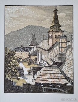 Nádvorie Oravského zámku-Karel Vik.