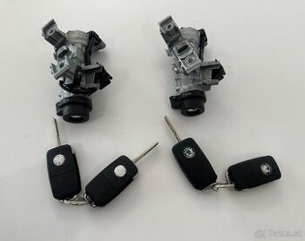 Spínacia skrinka spinačka škoda seat vw 1K0905851B 2X kľúč