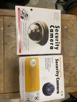 2x maketa bezpečnostnej kamery
