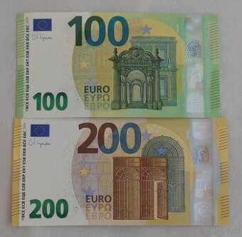 Euro bankovky UNC Lagarde set