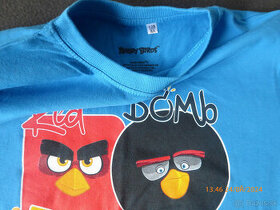 Tričko s krátkym ruk.Angry Birds,v.128, párkrát oblečené