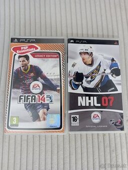 FIFA 14 + NHL 07 na PSP