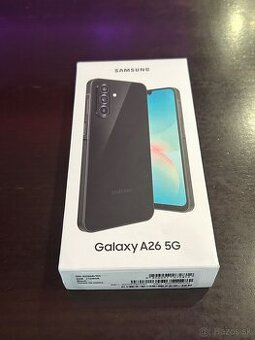Predám Samsung Galaxy A26 6GB Rám 128GB Black Nový Zabalený
