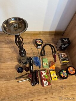 Vodná fajka / Shisha – kompletný set z Egypta + darček