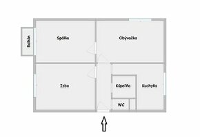 Trojizbový byt / 71 m2 / tehla / Uhlisko / krásny výhľad - 1