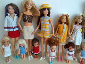 katáby šaty klobúky čiapky pre bábiky barbie ken stacie skip