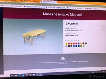 Predám masážné lehátko Medveď