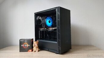 Herný pc 6jadro Ryzen 5 5500 3,60ghz/NVME/RX6600 8GB
