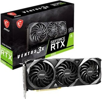 Grafická karta MSI 3060 VENTUS 3X OC 12GB GDDR6, zdroj 650W
