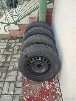 Predám disky 6Jx15 H2 ET47 + zimné pneu Michelin Alpin 195/6