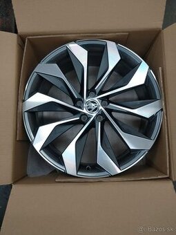 Alu R 20 ŠKODA KODIAQ originál 100 % stav + letné pneu.