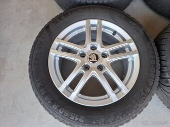 4ks zimne ALU 5x112 R16 6,5J ET41 DEZENT SKODA