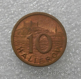 Mince: 10 Halierov 1942 Top stav - Slovenský štát Predané