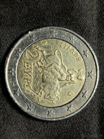 Vzácna chyborazba 2€ minca Grécko 2002 s písmenom S - 1