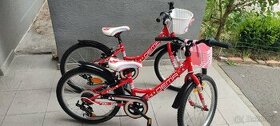 Predám detské bicykle 20 kola Dema červené