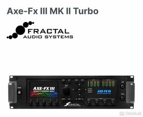 Fractal audio AXE FX3 MK2 Turbo + FC12 MK 2