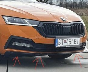 octavia 4. RS predný spoiler