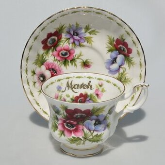 Royal Albert -Nádherný porcelánový dvojset šálka + tanierik