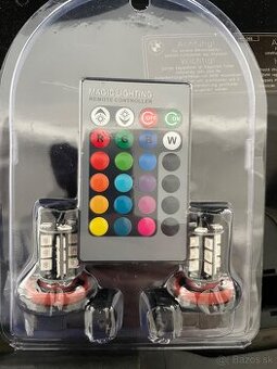 H8 LED multicolor s dialkovym ovladanim