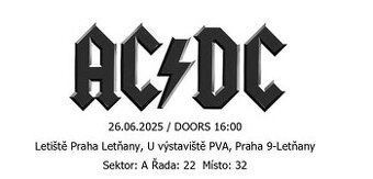 Lístky na koncert AC/DC Power Up Tour 2025 Praha