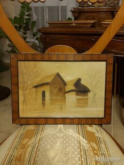 Szepesi Kuszka Jenö olej na doske