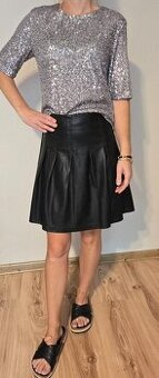 Koženková sukňa xs/s H&M