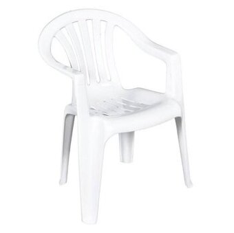 Plastová stolička biela