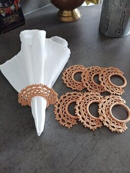 Ozdobné krúžky na obrúsky - 6 ks v sade - 1