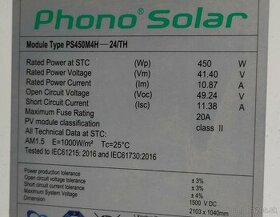 Predám solárne fotovoltaické pole PhonoSolar
