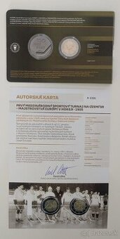 Coincard Hokej 2025, 2€ so žetónom + autorská karta