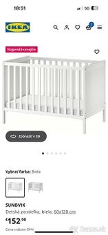 Detská postielka IKEA s matracom
