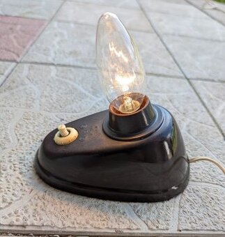 Retro bakelitová nočná lampa + retro bábiky