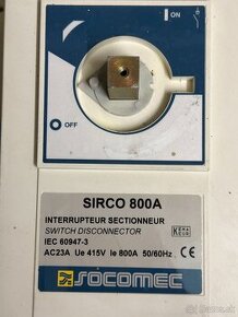 Vypinace SOCOMEC Sirco 4P/630A a 3P/800A - 1