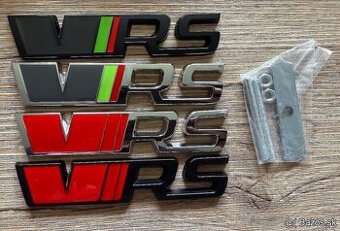 VRS Znaky, RS nápis kapota a kufor