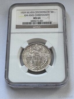 5 dukát Milénium sv Václava NGC