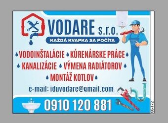 VODOINŠTALÁCIE-KANALIZÁCIE-VYKUROVANIE