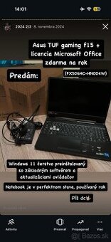 herný notebook ASUS TUF FX506HC-HN004W