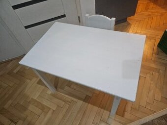 Detsky drevený stolík so stoličkou IKEA