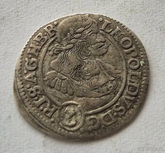 3 Grajciar 1670 SHS Leopold I. - 1
