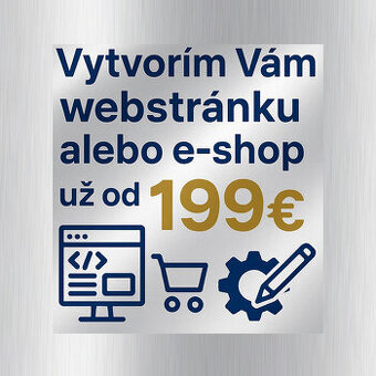 Vytvorím Vám webstránku alebo e-shop od 199€ - Prešov Košice