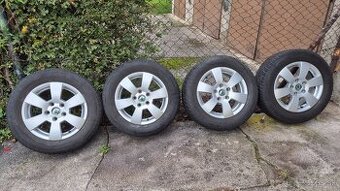 Elektróny originál Škoda 5x112r15, zimne gumy 195/65/15