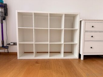 IKEA KALLAX Policový diel, biela, 112x147 cm