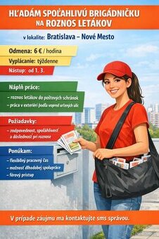 BRIGÁDA – ROZNOS LETÁKOV | BRATISLAVA – NOVÉ MESTO